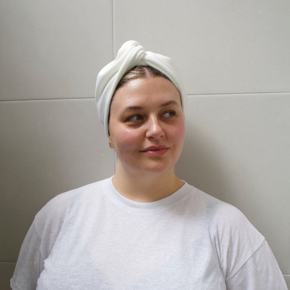 Organic Cotton Castor Oil Hair Wrap-1