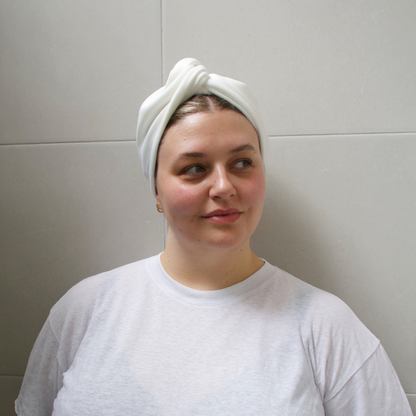 Organic Cotton Castor Oil Hair Wrap-1