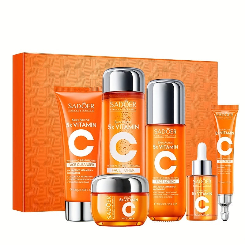 Vitamin C Hydrating Facial Skincare Set (5-in-1)-0